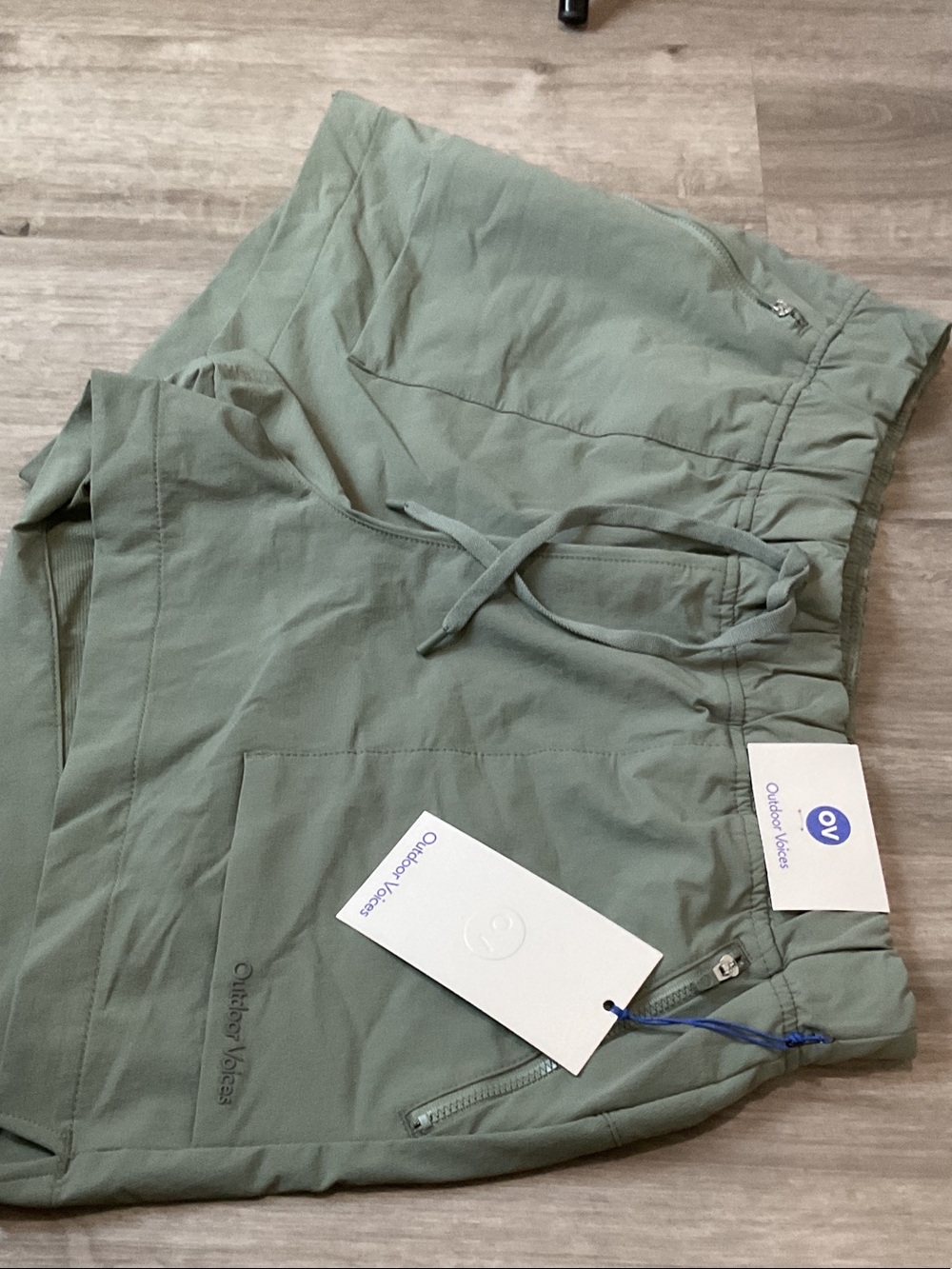 Outdoor Voices Sage Green Athletic Shorts - Picture 3 of 4